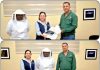 PROTECCIÓN CIVIL DE XICOTÉNCATL RECIBE EQUIPO ESPECIALIZADO PARA MANEJO SEGURO DE PANALES DE ABEJAS