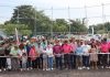 INAUGURA ARMANDO MARTÍNEZ CAMPO DE BÉISBOL EN EL EJIDO CERVANTES