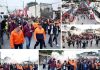 ENCABEZA RECTOR CARAVANA NARANJA EN APOYO AL CORRECAMINOS