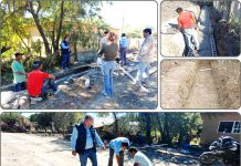 FRANK DE LEÓN IMPULSA OBRA: NUEVO DREN PLUVIAL Y BANQUETA EN LA CALLE HIDALGO