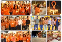 ENCENDIDO NARANJA EN XICOTÉNCATL CONTRA LA VIOLENCIA HACIA LA MUJER