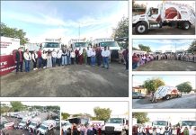 FORTALECE PATTY CHÍO LA RECOLECCIÓN DE BASURA AL ENTREGAR 3 CAMIONES NUEVOS