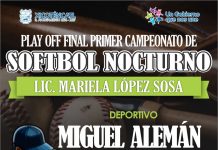 FINAL DE SÓFTBOL NOCTURNO EN XICOTÉNCATL