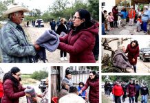 ABRIGA PATTY CHÍO Y DIF EL MANTE A FAMILIAS