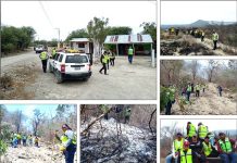CONTROLAN INCENDIO EN EJIDO SANTA ROSA Y EVITAN AFECTACIONES MAYORES