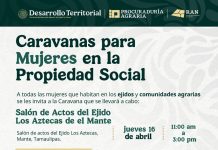 INVITACIÓN A LAS CARAVANAS PARA MUJERES EN LA PROPIEDAD SOCIAL