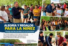 FRANK DE LEÓN CELEBRA A LA NIÑEZ DE GÓMEZ FARÍAS, CON REGALOS Y SORPRESAS.