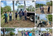 SUPERVISA FRANK DE LEÓN INSTALACIÓN DE LUMINARIAS EN EL EJIDO PLAN DE GUADALUPE
