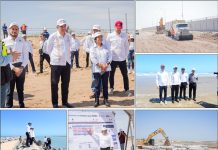 CONSTATAN AMÉRICO Y TITULAR DE LA SEDATU OBRAS DE URBANIZACIÓN EN EL PUERTO DEL NORTE EN MATAMOROS