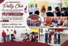 SUPERVISA PATTY CHÍO MEJORAS EN LA PRIMARIA “VASCO DE QUIROGA” DE BELLAVISTA