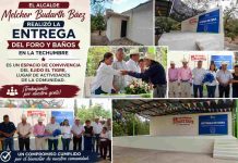 INAUGURAN FORO Y MÓDULOS SANITARIOS EN EL EJIDO EL TIGRE; MELCHOR BUDARTH FORTALECE INFRAESTRUCTURA COMUNITARIA