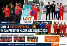 SUMA LA UAT 12 PRESEAS EN CAMPEONATOS NACIONALES ANUIES 2026