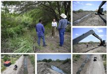 SUPERVISA MARIELA LÓPEZ SOSA LIMPIEZA Y DESAZOLVE EN CANAL DE AGUAS RESIDUALES