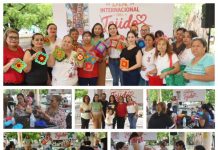 CELEBRAN CON ÉXITO EL DÍA INTERNACIONAL DE TEJER EN PÚBLICO EN EL MANTE