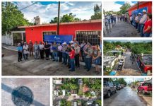 INAUGURAN PAVIMENTACIÓN DE LA CALLE LOS PINOS EN OCAMPO; OBRA BENEFICIA A FAMILIAS DE LA COLONIA LAS PAGUAS