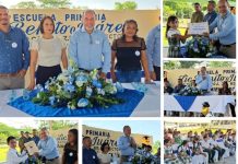 ALCALDE FRANK DE LEÓN APADRINA A GRADUADOS DE LA ESCUELA PRIMARIA BENITO JUÁREZ EN EL NACIMIENTO