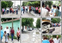 SUPERVISA PATTY CHÍO REVESTIMIENTO EN CALLE PINO SUÁREZ