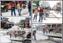 SUPERVISA PATTY CHÍO REPOSICIÓN DE CONCRETO HIDRÁULICO EN CALLE OBREGÓN