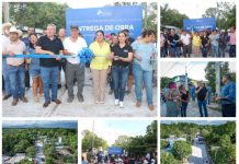 Inaugura Melchor Budarth pavimentación de la calle Guadalupe Victoria en Ocampo
