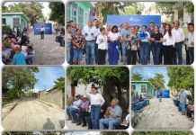 ENTREGA MELCHOR BUDARTH PAVIMENTACIÓN DE LA CALLE ÁLVARO OBREGÓN EN OCAMPO