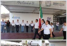 CON HONORES A LA BANDERA, GOBIERNO DE OCAMPO REFRENDA SU COMPROMISO CÍVICO
