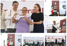 CON LA ENTREGA DE VIVIENDAS SE HACE JUSTICIA A QUIENES MENOS TIENEN: CLAUDIA SHEINBAUM