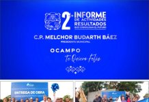 OCAMPO CONSOLIDA SU TRANSFORMACIÓN: MELCHOR BUDARTH RINDE ESTE VIERNES SU SEGUNDO INFORME DE GOBIERNO