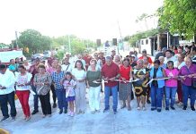 ENTREGA ARMANDO MARTÍNEZ OBRA DE PAVIMENTACIÓN EN “EL CHOCOLATE”
